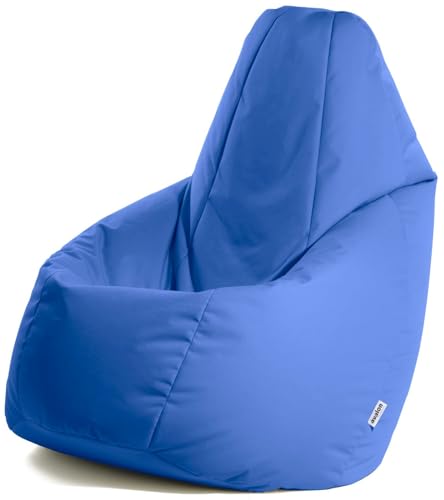 Avalon - Sitzsack Erwachsene L Jive, Bean Bag aus Reißfestem Technischem Gewebe, Ergonomischer Gaming Sitzsack mit Füllung, Komfortable Moderne Sitzsäcke, Made in Italy (80x80x125cm, Königsblau) von Avalon