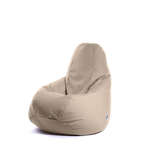 Avalon - Sitzsack Kinder Jive, Bean Bag aus Reißfestem Technischem Gewebe, Ergonomischer Gaming Sitzsack mit Füllung, Komfortable Moderne Sitzsäcke, Made in Italy (68x68x107cm, Beige) von Avalon
