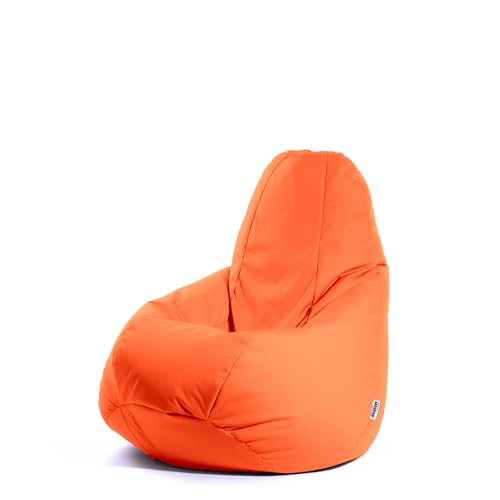 Avalon - Sitzsack Kinder Jive, Bean Bag aus Reißfestem Technischem Gewebe, Ergonomischer Gaming Sitzsack mit Füllung, Komfortable Moderne Sitzsäcke, Made in Italy (68x68x107cm, Orange) von Avalon