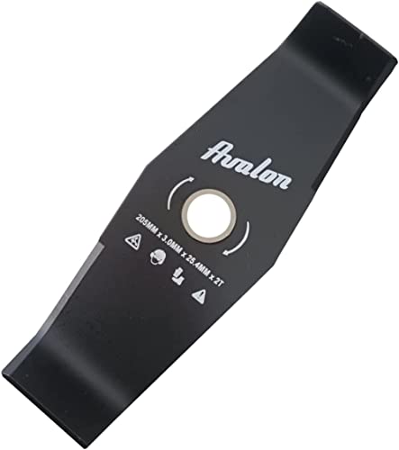 Avalon - Universal 2-Zacken-Scheibe für Freischneider oder Rasenmäher, 3 mm Stahlklinge (300 x 25,4 x 3 mm) von Avalon