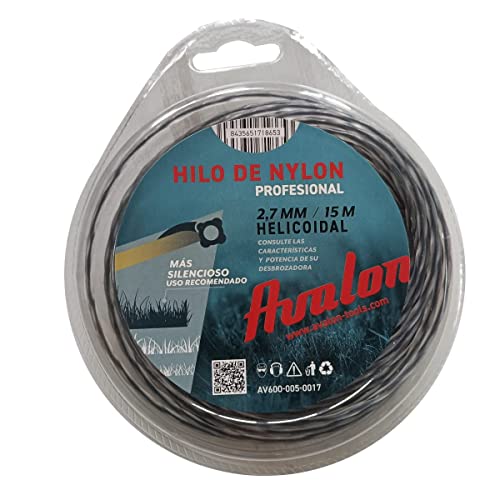 Avalon - Universal-Nylonfaden für Motorsense und Rasenmäher (2,7 mm x 15 m) von Avalon