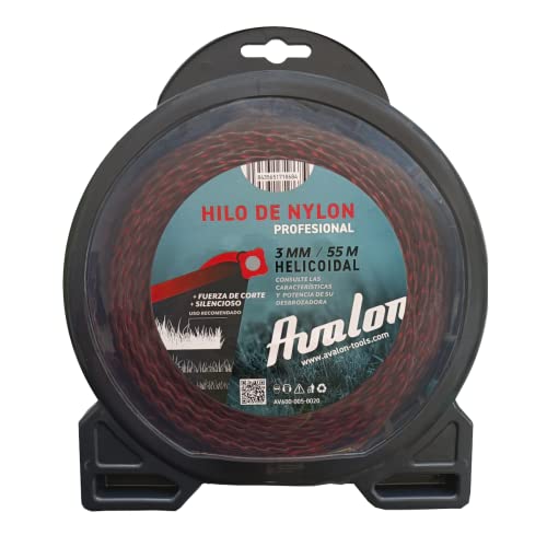 Avalon - Universal-Nylonfaden für Motorsense und Rasenmäher (3 mm x 55 m) von Avalon