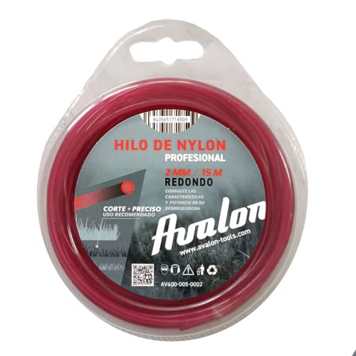 Avalon Universal-Rundfaden aus Nylon für Rasentrimmer und Rasentrimmer (2 mm x 15 m), hohe Haltbarkeit und optimale Leistung bei Rasentrimmern von Avalon