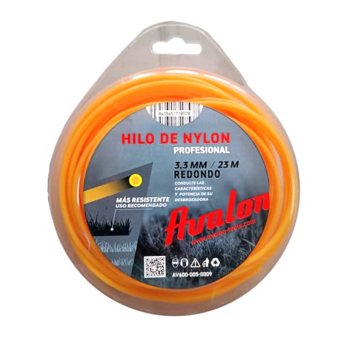Avalon - Universal-Rundfaden für Motorsense und Rasenmäher (3,3 mm x 23 m) von Avalon