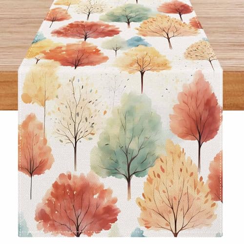 Avalune Herbst Tischläufer Herbstbaum Orange Grün Tischdeko Esstisch Modern Rustikal Bunte Tisch Läufer Abwaschbar Herbstdeko für Küche Innen Outdoor Party Garten Hochzeit Esszimmer Deko 40x140 cm Avalune Herbst Tischläufer Herbstbaum Orange Grün Tischdeko Esstisch Modern Rustikal Bunte Tisch Läufer Abwaschbar Herbstdeko für Küche Innen Outdoor Party Garten Hochzeit Esszimmer Deko 40x140 cm von Avalune