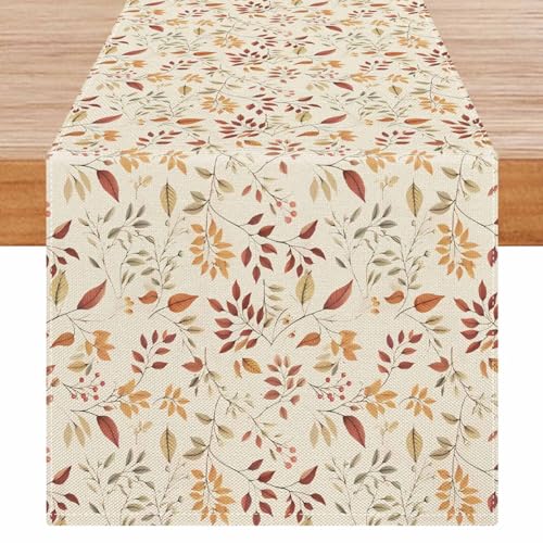 Avalune Herbst Tischläufer Herbstblätter Orange Braun Blätter Tischdeko Esstisch Modern Rustikal Tisch Läufer Abwaschbar Herbstdeko für Küche Innen Outdoor Party Garten Esszimmer Deko 40x140 cm Avalune Herbst Tischläufer Herbstblätter Orange Braun Blätter Tischdeko Esstisch Modern Rustikal Tisch Läufer Abwaschbar Herbstdeko für Küche Innen Outdoor Party Garten Esszimmer Deko 40x140 cm von Avalune