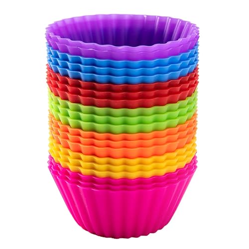 AVANA Große Wiederverwendbare Muffinformen aus Hochwertigem Silikon (20 Stück) Muffinförmchen BPA-Frei Cupcake Backförmchen Muffin Formen Muffinform 7 Farben AVANA Große Wiederverwendbare Muffinformen aus Hochwertigem Silikon (20 Stück) Muffinförmchen BPA-Frei Cupcake Backförmchen Muffin Formen Muffinform 7 Farben von AVANA