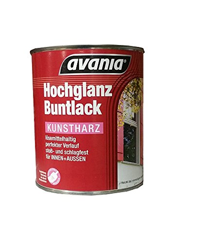 Avania Hochglanz Lack/Klarlack/farblos / 750 ml / (Kunstharzbasis) für Innen und Außen von Avania