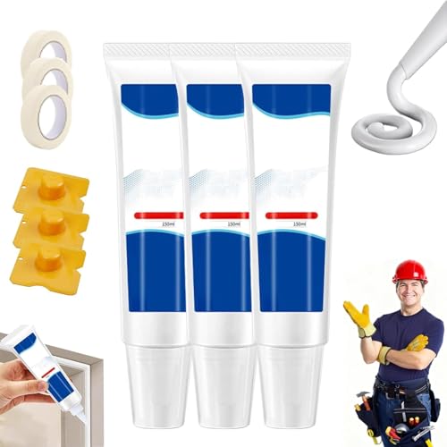 Britneed Kantenleisten-Anti-Ablöse-Kleber, Britneed Spezialkleber Für Zierleisten, Holzleim Für Möbel, Strapazierfähig, Für Verschiedene Oberflächen (3er-Set) von Avanise