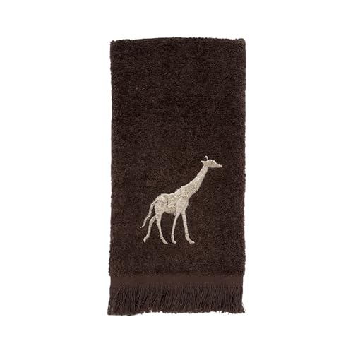 Avanti Animal Parade Fingerspitzen-Handtuch, Mokka von Avanti Linens