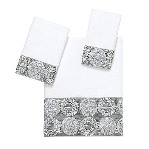 Avanti Linens - 3-teiliges Handtuch-Set, weiche und saugfähige Baumwolltücher (Galaxy-Kollektion), weiß von Avanti Linens