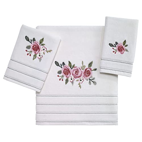 Avanti Linens - 3-teiliges Handtuch-Set, weiche und saugfähige Baumwolltücher (Spring Garden Kollektion) von Avanti Linens