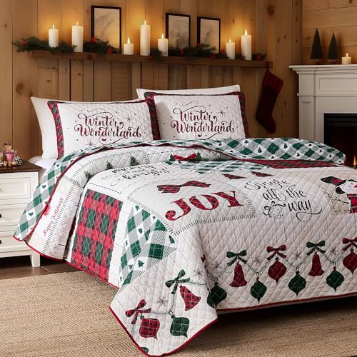 Avanti Linens Bettwäsche-Set für Doppelbetten, wendbar, mit passenden Kissenbezügen, mittelschweres Bettwäsche-Set, Urlaubszimmer-Dekor (Patchwork Plaid) von Avanti Linens