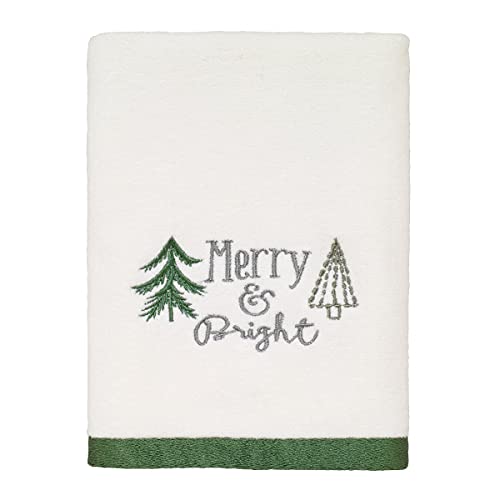 Avanti Linens Christmas Trees Weihnachtsbäume Kollektion, Baumwolle, Weiß, Hand Towel von Avanti Linens