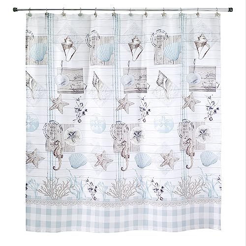 Avanti Linens Farmhouse Shell Collection Duschvorhang, Mehrfarbig von Avanti Linens