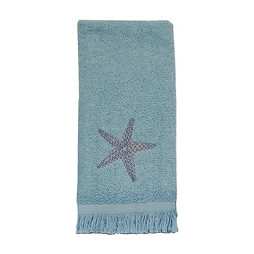 Avanti Linens - Fingerspitzen-Handtuch, weiches und saugfähiges Baumwolltuch, von der Küste inspiriertes Badezimmer-Zubehör (von der Sea-Kollektion, Mineral) von Avanti Linens