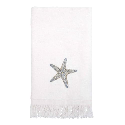 Avanti Linens Fingerspitzen-Handtuch, weiches und saugfähiges Handtuch von der Sea Collection, weiß Avanti Linens Fingerspitzen-Handtuch, weiches und saugfähiges Handtuch von der Sea Collection, weiß von Avanti Linens