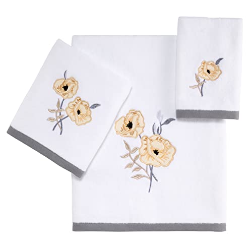 Avanti Linens Marielle Collection Handtuch-Set, 3-teilig, Weiß von Avanti Linens