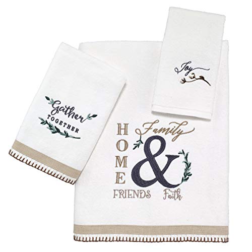Avanti Linens Modern Farmhouse Handtuch-Set, 3-teilig von Avanti Linens