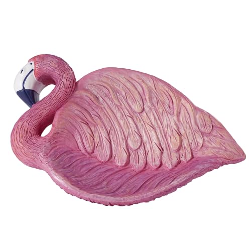 Avanti Linens Seifenschale, handbemaltes Zubehör für die Arbeitsplatte, strukturierte Baddekoration (Flamingo Paradise Collection) von Avanti Linens