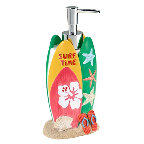 Avanti Linens - Seifenspender/Lotionspumpe, Strand-inspirierte Heimdekoration (Surf Time Kollektion), Mehrfarbig von Avanti Linens