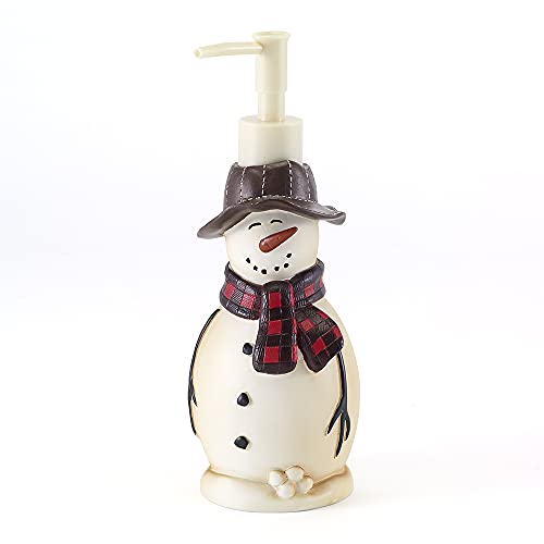 Avanti Linens Snowmen Schneemänner-Gathering-Kollektion, Harz, Natur, Lotion Pump/Soap Dispenser von Avanti Linens