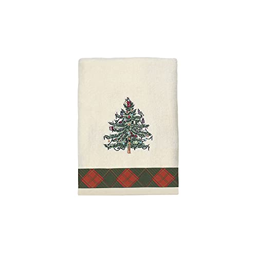 Avanti Linens Spode Handtuch, Weihnachtsbaum, Tartan-Kollektion, Elfenbeinfarben von Avanti Linens