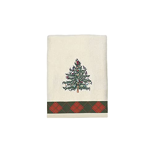 Avanti Linens Spode Handtuch, Weihnachtsbaum, Tartan-Kollektion, Elfenbeinfarben von Spode
