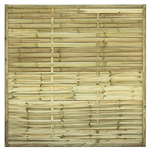 AVANTI TRENDSTORE - 2x Larissa Sichtschutzzaun Holzzaun aus massivem Kiefernholz, Größe 180 x 180 cm von Avanti Trendstore
