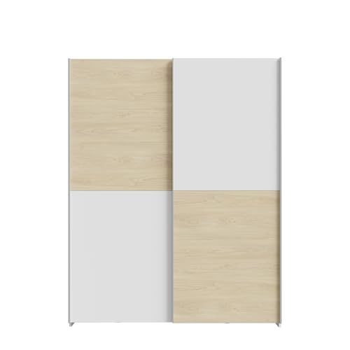 AVANTI TRENDSTORE - Schwebetürenschrank Freddy mit Schiebetüren, Holz-Laminat, sehr geräumig, in 2 verschiedenen Farben erhältlich, Maße: LAP ca. 150,1 x 190,5 x 61,2 cm von Avanti Trendstore