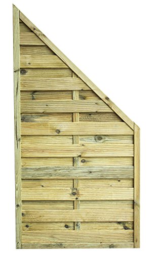 Avanti Trendstore - Lara - Abschlusswand, eckig, aus Holz für den Garten oder Balkon. Maße: BHT 90x90/180x4,5 cm von Avanti Trendstore