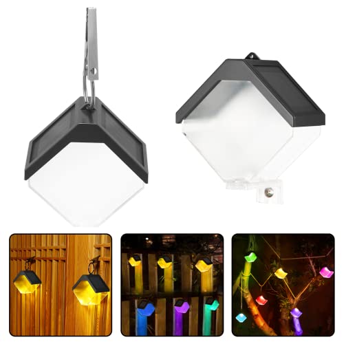 Solarlampen für Außen Garten, 2 Modi Gartenlampen, Solarlampe Wegeleuchten Wasserdicht Solarlampe Mit warmweißem und RGB Farblicht für Terrasse, Rasen, Stufen, Treppen, Balkon, Garten Deko 2er von Avatar Controls
