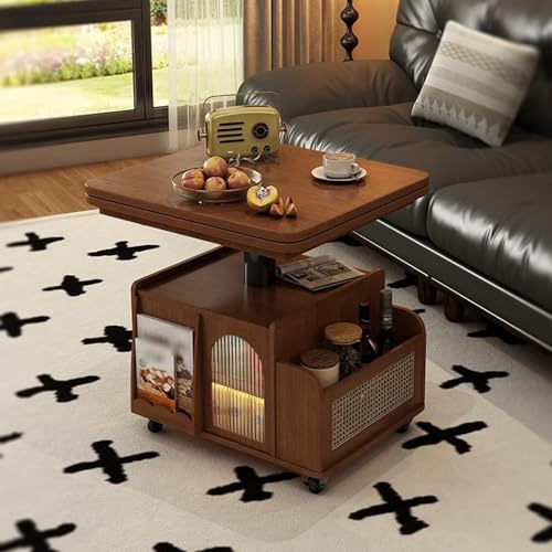 Avdnrya Couchtisch mit Hebefläche und Stauraum, 2-in-1 faltbarer Design-Beistelltisch, multifunktionaler Hubtisch für Wohnzimmer (groß, C) von Avdnrya