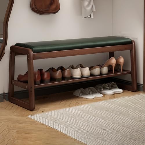 Avdnrya Gepolsterte, rechteckige Bettkommode, Holzbank mit gepolstertem Sitz, einfache Montage (100 x 30 x 42 cm) von Avdnrya