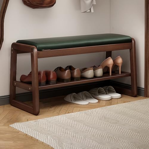 Avdnrya Gepolsterte, rechteckige Bettkommode, Holzbank mit gepolstertem Sitz, einfache Montage (80 x 30 x 42 cm) von Avdnrya