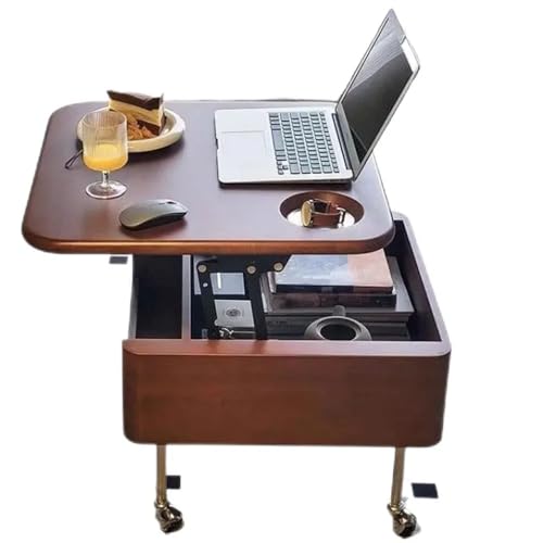 Avdnrya Moderner, einfacher Beistelltisch mit Rollen für kleinen Raum, kann bewegt werden, zusammenklappbar, multifunktionaler Couchtisch mit Stauraum, für Wohnzimmer, Küche Avdnrya Moderner, einfacher Beistelltisch mit Rollen für kleinen Raum, kann bewegt werden, zusammenklappbar, multifunktionaler Couchtisch mit Stauraum, für Wohnzimmer, Küche von Avdnrya