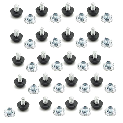 20 Seiten Verstellbare Möbel Leveler M8Threaded Schraube In Beinhöhen Justern Zubehör Für Stühle Sofas Regale Stuhlbein Leveler von Avejjbaey