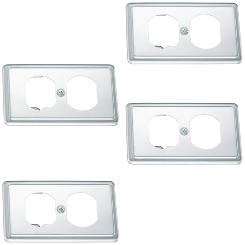 4pcs Electrical Outlet Deckabdeckungen Platten Switches Outlet Deckungsabdeckung Die Auslassauslass Frontplatte Elektrische Steckdose Deckbedeckungen Schalter Abdeckungen Sockelplatte Wandtafel von Avejjbaey