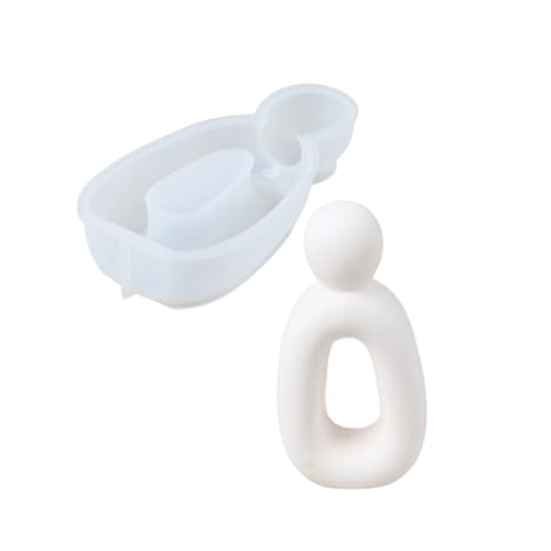 Avejjbaey Abstrakte Skulptur, Silikon-Kerzenformen, Epoxidharz-Formen für Kerzen, Heimdekoration, Gips-Silikon Avejjbaey Abstrakte Skulptur, Silikon-Kerzenformen, Epoxidharz-Formen für Kerzen, Heimdekoration, Gips-Silikon von Avejjbaey