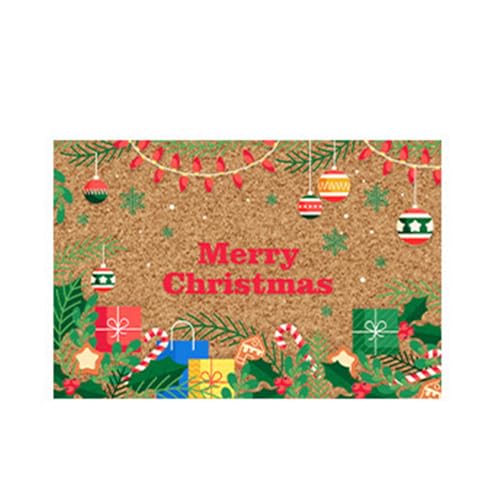 Avejjbaey Fußmatte mit Cartoon-Motiv, für Weihnachten, festliche Heimdekoration, Schlafzimmer, Wohnzimmer, Bodenmatte, Teppich, Urlaubsmotiv, festliche Bodenmatte von Avejjbaey