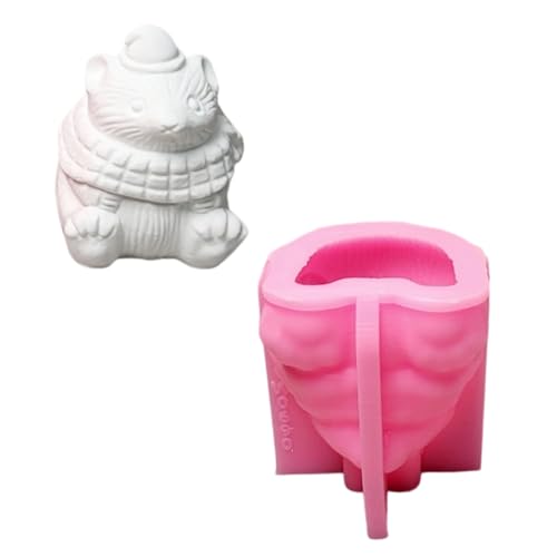 Avejjbaey Hamster-Silikon-Kerzenformen für Epoxidharzherstellung, Kerzen, Seife, Fondant, Schokolade, Süßigkeiten, Kuchen, Backen, Zement, Ton Avejjbaey Hamster-Silikon-Kerzenformen für Epoxidharzherstellung, Kerzen, Seife, Fondant, Schokolade, Süßigkeiten, Kuchen, Backen, Zement, Ton von Avejjbaey