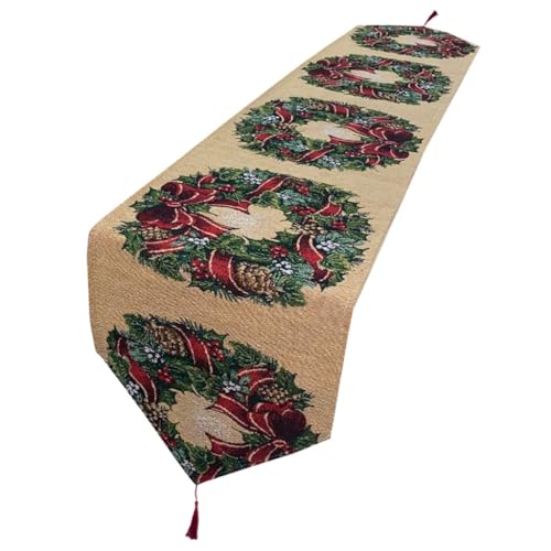 Avejjbaey Tischläufer mit Weihnachtsmann-Muster, 33 x 180 cm, Weihnachtstischdecke für Partys, Versammlungen, Dekoration für den täglichen Gebrauch Avejjbaey Tischläufer mit Weihnachtsmann-Muster, 33 x 180 cm, Weihnachtstischdecke für Partys, Versammlungen, Dekoration für den täglichen Gebrauch von Avejjbaey