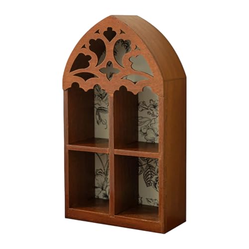Avejjbaey Wandregal aus Holz mit Kristallakzenten, aufwendiges Blatt-Design für viktorianische Heimdekoration für Freunde, präzise geschnittenes dekoratives Regal Avejjbaey Wandregal aus Holz mit Kristallakzenten, aufwendiges Blatt-Design für viktorianische Heimdekoration für Freunde, präzise geschnittenes dekoratives Regal von Avejjbaey