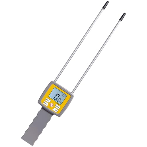 Easy Carry Double Probes Feeder Meter with LCD Backlights Display Agricultural Tester for Forages Grass Straw Multifunctional Hays Tester von Avejjbaey