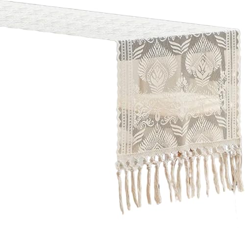 Tischdecke mit klassischer Spitze, perfekt für Hochzeitsempfänge und Festivals, elegantes Spitzendesign von Avejjbaey