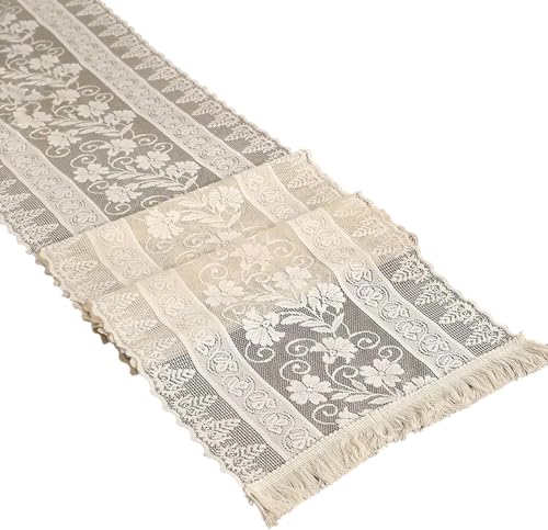Tischdecke mit klassischer Spitze, perfekt für Hochzeitsempfänge und Festivals, elegantes Spitzendesign von Avejjbaey