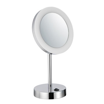 Avenarius Kosmetikspiegel Stand Akku; rund, LED, 5-fach, Serie Kosm., 9505141010 9505141010 von Avenarius