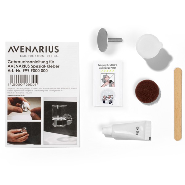 Avenarius Wandbefestiger + Spezialkleber, Universal 9009009000 von Avenarius