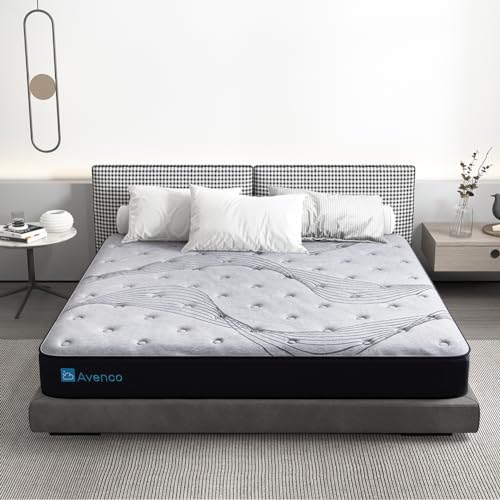 Avenco Matratze 120x190,Federkern und Kaltschaummatratze,Matratze 120x190 h3,Boxspring matratze mit CertiPUR US Schaum zur Unterstützung, Höhe 18 cm, grau Avenco Matratze 120x190,Federkern und Kaltschaummatratze,Matratze 120x190 h3,Boxspring matratze mit CertiPUR US Schaum zur Unterstützung, Höhe 18 cm, grau von Avenco