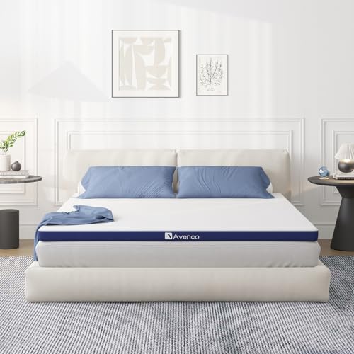 Avenco Topper 140x190,7.5 cm Höhe Matratzentopper aus Gel Memory Foam und Bambusfasern,Matratzenschoner mit Abnehmbarem und Waschbarem Bezug,CertiPUR-US zertifiziert und öko-tex von Avenco